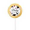 Personalized Graduation Hats Off Small Gold Swirly Pop (24 Pack)