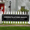 Personalized Solid Color Graduation 5 Ft. Banner