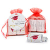 Personalized Graduation Cap & Confetti Hershey's Miniatures in XS Organza Bags with Gift Tag