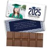 Personalized Graduation Chevron Grad Belgian Chocolate Bar & Wrapper