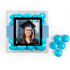 Personalized Graduation JUST CANDY® favor cube with Just Candy Milk Chocolate Minis