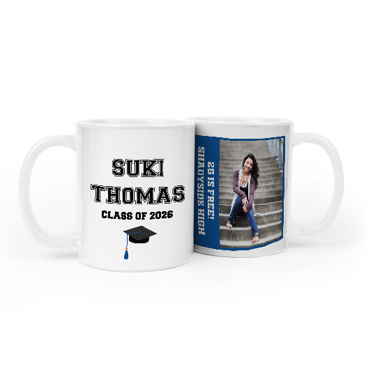 Personalized Graduation Coffee Mugs with Photo (11oz)
