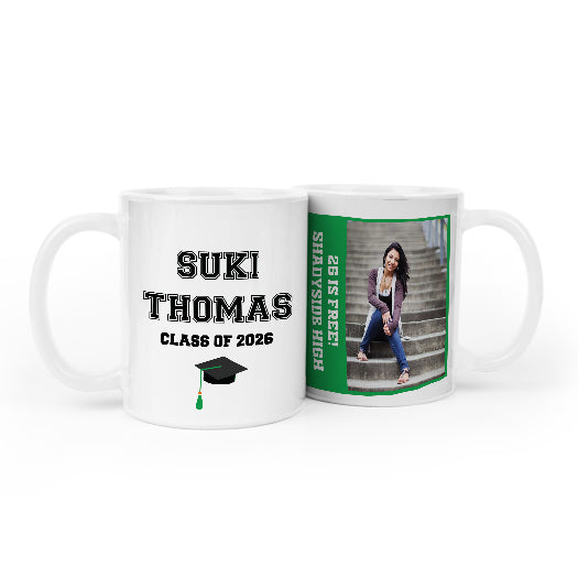 Personalized Graduation Coffee Mugs with Photo (11oz)