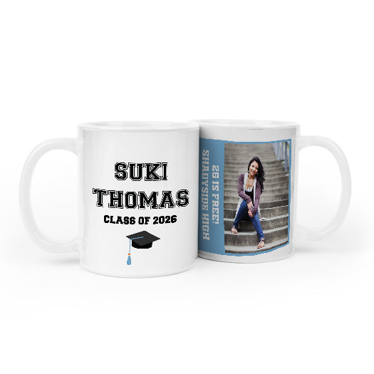 Personalized Graduation Coffee Mugs with Photo (11oz)