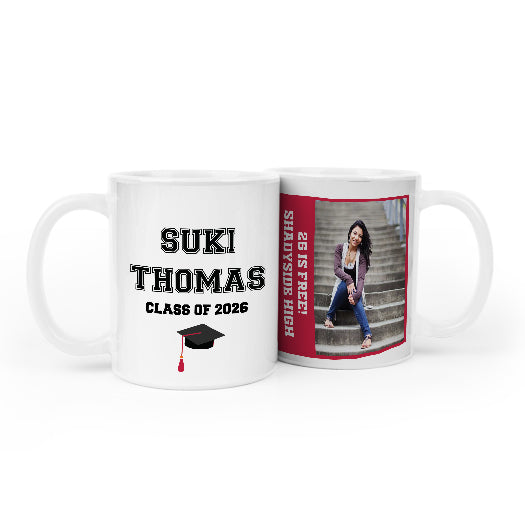 Personalized Graduation Coffee Mugs with Photo (11oz)