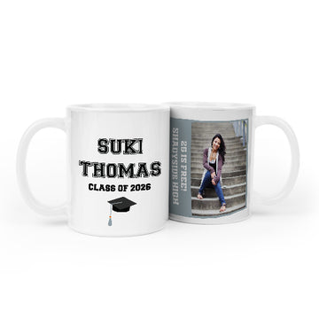 Personalized Graduation Coffee Mugs with Photo (11oz)