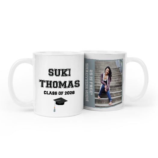 Personalized Graduation Coffee Mugs with Photo (11oz)
