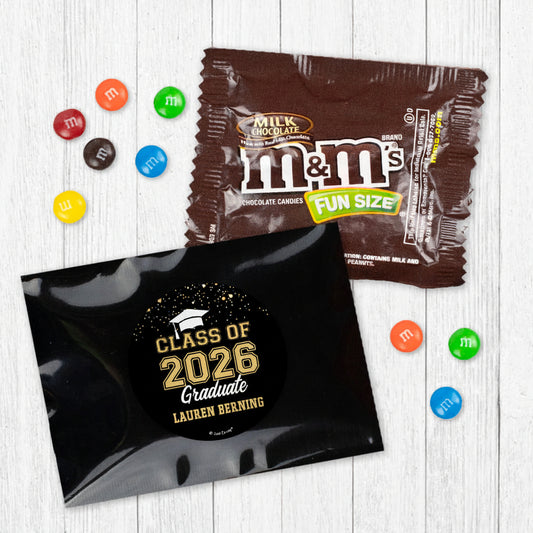 Personalized Graduation Celebration Candy Favor Bag - M&Ms or Skittles