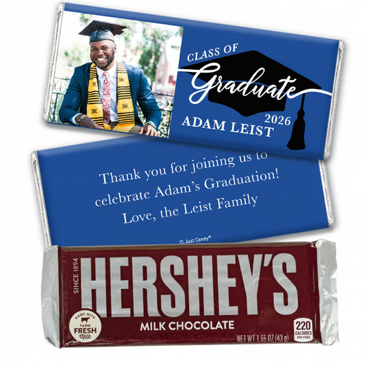 Personalized The Graduate's Cap Hershey's Milk Chocolate Bar