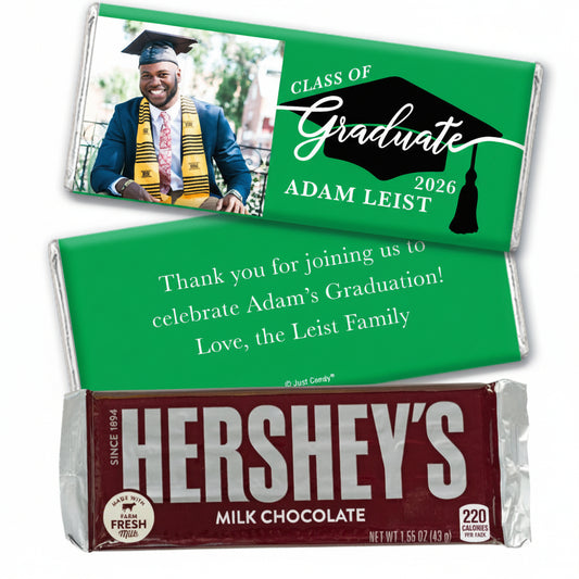 Personalized The Graduate's Cap Hershey's Milk Chocolate Bar