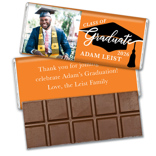 Personalized The Graduate's Cap Hershey's Milk Chocolate Bar