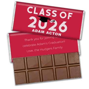 Personalized Graduation Grad Cap Hershey's Milk Chocolate Bar