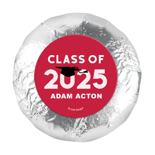 Personalized Graduation Grad Cap 1.25" Stickers (48 Stickers)