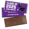 Personalized Graduation Embossed Chocolate Bar -Grad Cap Toss