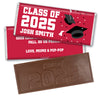 Personalized Graduation Embossed Chocolate Bar -Grad Cap Toss
