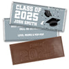 Personalized Graduation Embossed Chocolate Bar -Grad Cap Toss