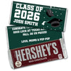 Personalized Graduation Hershey's Milk Chocolate Bar -Grad Cap Toss