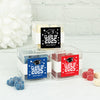 Personalized Graduation JUST CANDY® favor cube with Gummy Bears