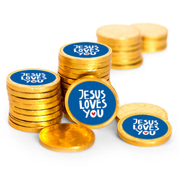 Jesus Loves You Chocolate Coins