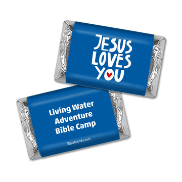 Personalized Vacation Bible School Jesus Loves You Hershey's Miniatures