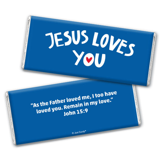 Jesus Loves You Hershey's Milk Chocolate Bar - 12 Pack