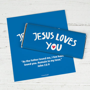 Jesus Loves You Chocolate Bar Wrappers Only