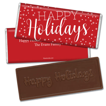 Personalized Christmas Embossed Bar