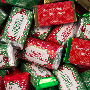 Merry Christmas Wrapped Hershey's Miniatures