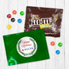 Personalized Happy Holidays Winter Greenery Candy Favor Bag - M&Ms or Skittles