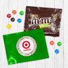Personalized Christmas Confetti Logo Candy Favor Bag - M&Ms or Skittles