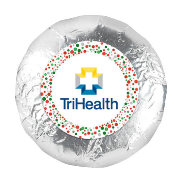 Personalized Christmas Confetti Add Your Logo 1.25" Stickers (48 Stickers)