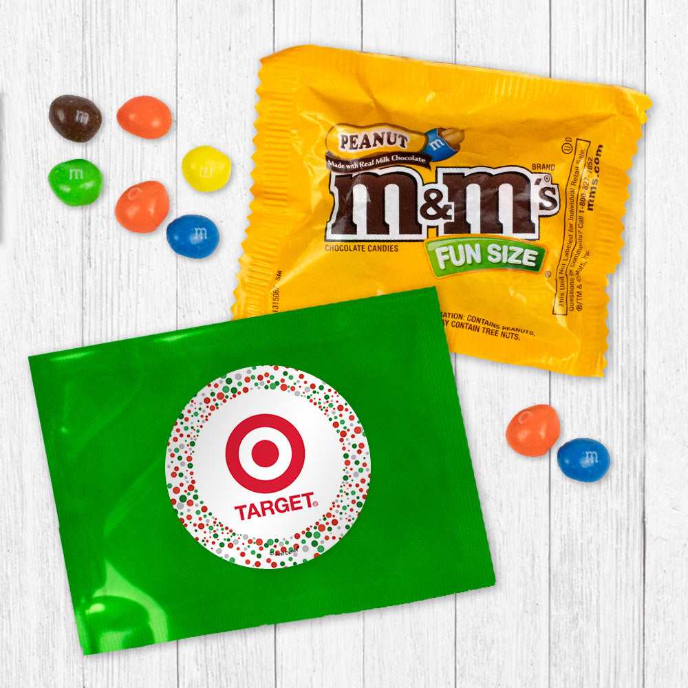 Personalized Christmas Confetti Logo Candy Favor Bag - M&Ms or