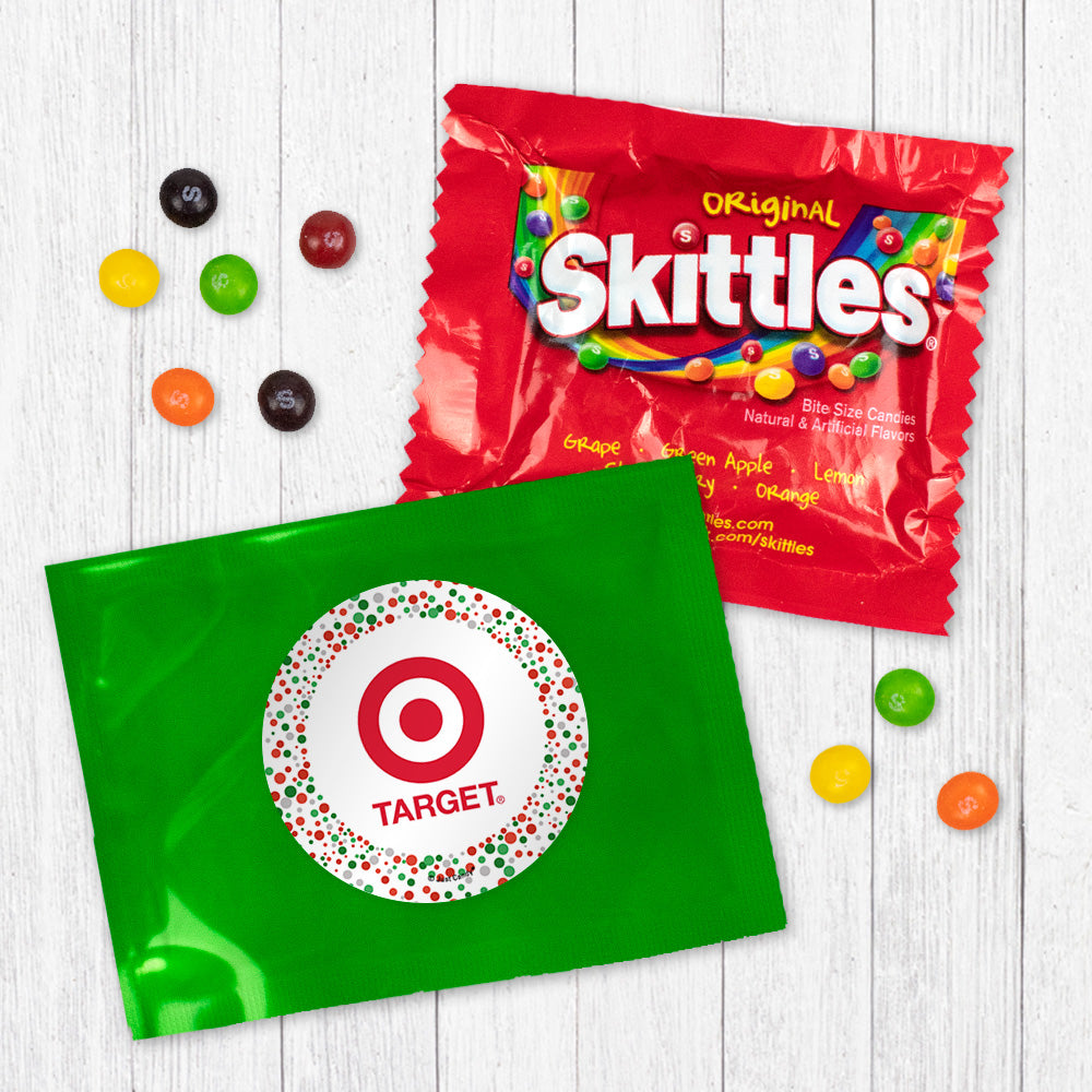 Personalized Christmas Confetti Logo Candy Favor Bag - M&Ms or