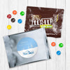 Personalized Holiday Frosty Pines Logo Candy Favor Bag - M&Ms or Skittles