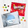Personalized Holiday Frosty Pines Logo Candy Favor Bag - M&Ms or Skittles