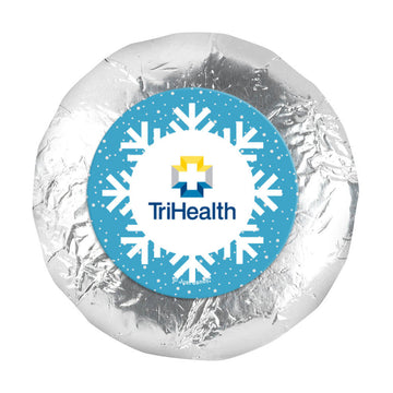Personalized Christmas Wintry Wishes 1.25" Stickers (48 Stickers)