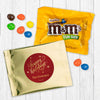 Personalized Golden Happy Holidays Candy Favor Bag - M&Ms or Skittles