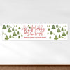 Personalized Christmas Be Merry Shine Bright 5 Ft. Banner