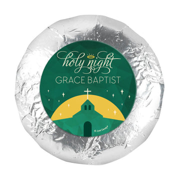 Personalized Christmas Holy Celebration 1.25" Stickers (48 Stickers)