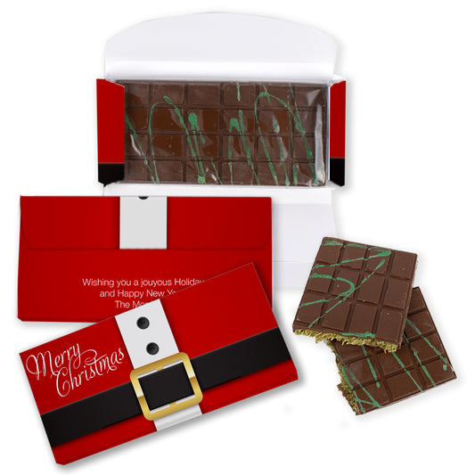 Personalized Merry Christmas Dubai Chocolate Bar 7.4oz