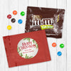 Personalized Spirited Christmas Candy Favor Bag - M&Ms or Skittles