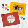 Personalized Spirited Christmas Candy Favor Bag - M&Ms or Skittles