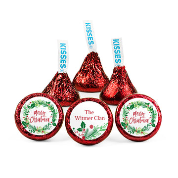 Personalized Merry Christmas Hershey's Kisses