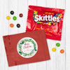 Personalized Christmas Botanicals Candy Favor Bag - M&Ms or Skittles