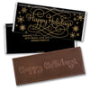 Happy Holidays Personalized Embossed Chocolate Bar Snowflake Ribbons