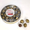 Happy Holidays Dubai Chocolate Truffles Gift Tin - Red Truck