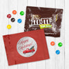 Happy Holidays Red Truck Candy Favor Bag - M&Ms or Skittles