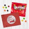 Happy Holidays Red Truck Candy Favor Bag - M&Ms or Skittles