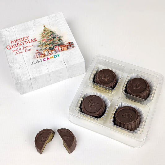 Merry Christmas Dubai Chocolate Truffles Favor Gift - Christmas Tree