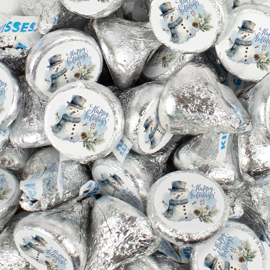 Happy Holidays Snowman Hershey's Kisses